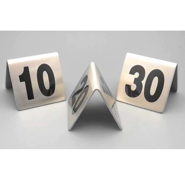 1-30 stainless steel restaurant table number