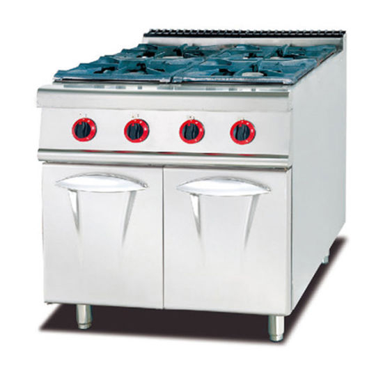 4 Head Open Flame Stove with Oven