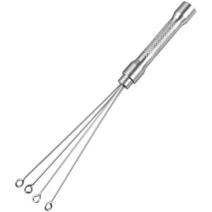 Stainless Steel Mini Whisk for Espresso Stirring Distribution