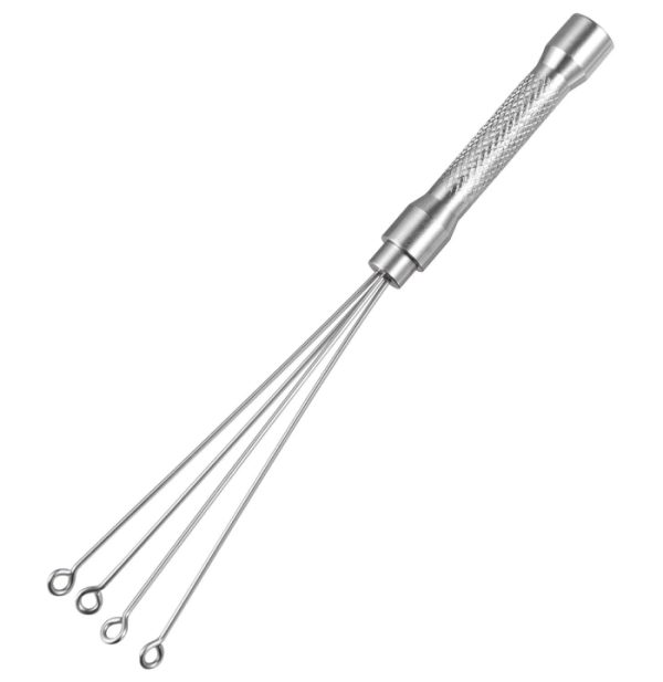 Stainless Steel Mini Whisk for Espresso Stirring Distribution