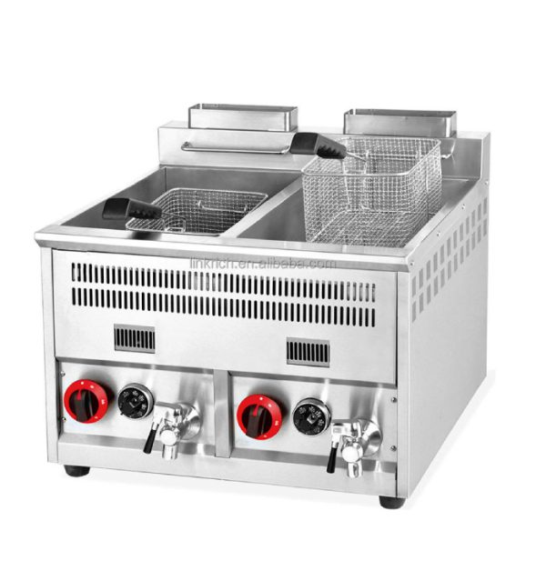 Desk Top Double Tank Gas Fryer