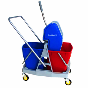 H3 Double Mop Wringer Trolley 36L