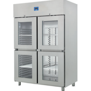 GN 2/1 Size Refrigerator With 4 Glass Door