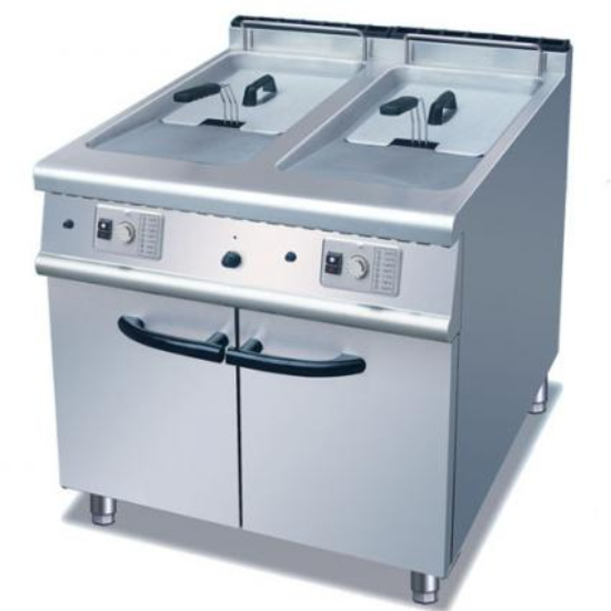 Gas Lava Rock Grill with Cabinet