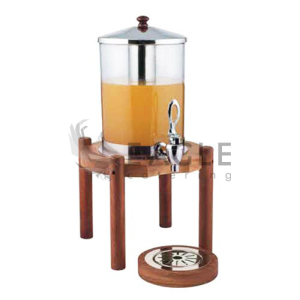 Juice Dispenser with Wooden Stand