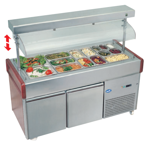 Refrigerated Salad Bar With Lift