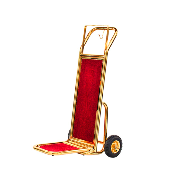 H3 Stainless Steel L-Shape Luggage Cart