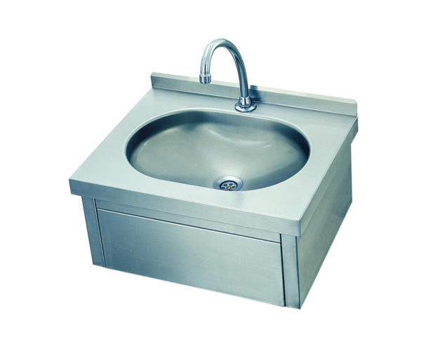 Wall Mounted, Knee Operated Hand Washing Sink