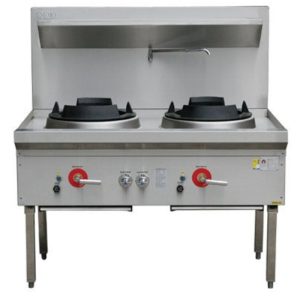 Waterless 2 Hole Wok LPG