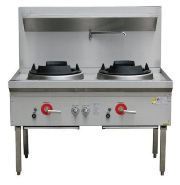 Waterless 2 Hole Wok LPG